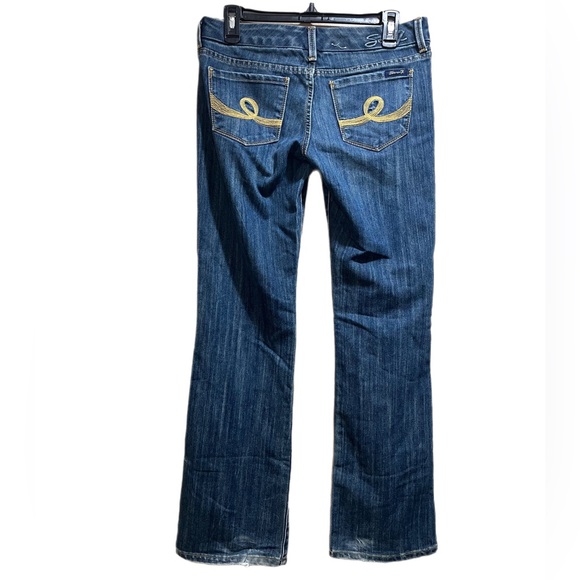 Y2K Seven7 JEANS, Low rise Boot Cut, medium Wash, Size 28 - Picture 3 of 12